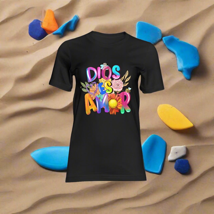 Dios es Amor Unisex TShirt Black