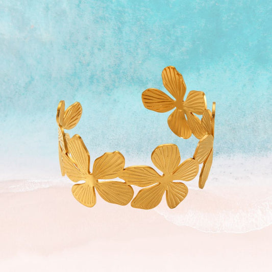 Ocean Flower Bangel Bracelet