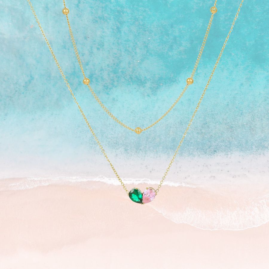 Sea Drop Gold Necklace